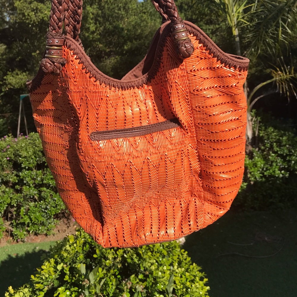 The Sak woven leather bag